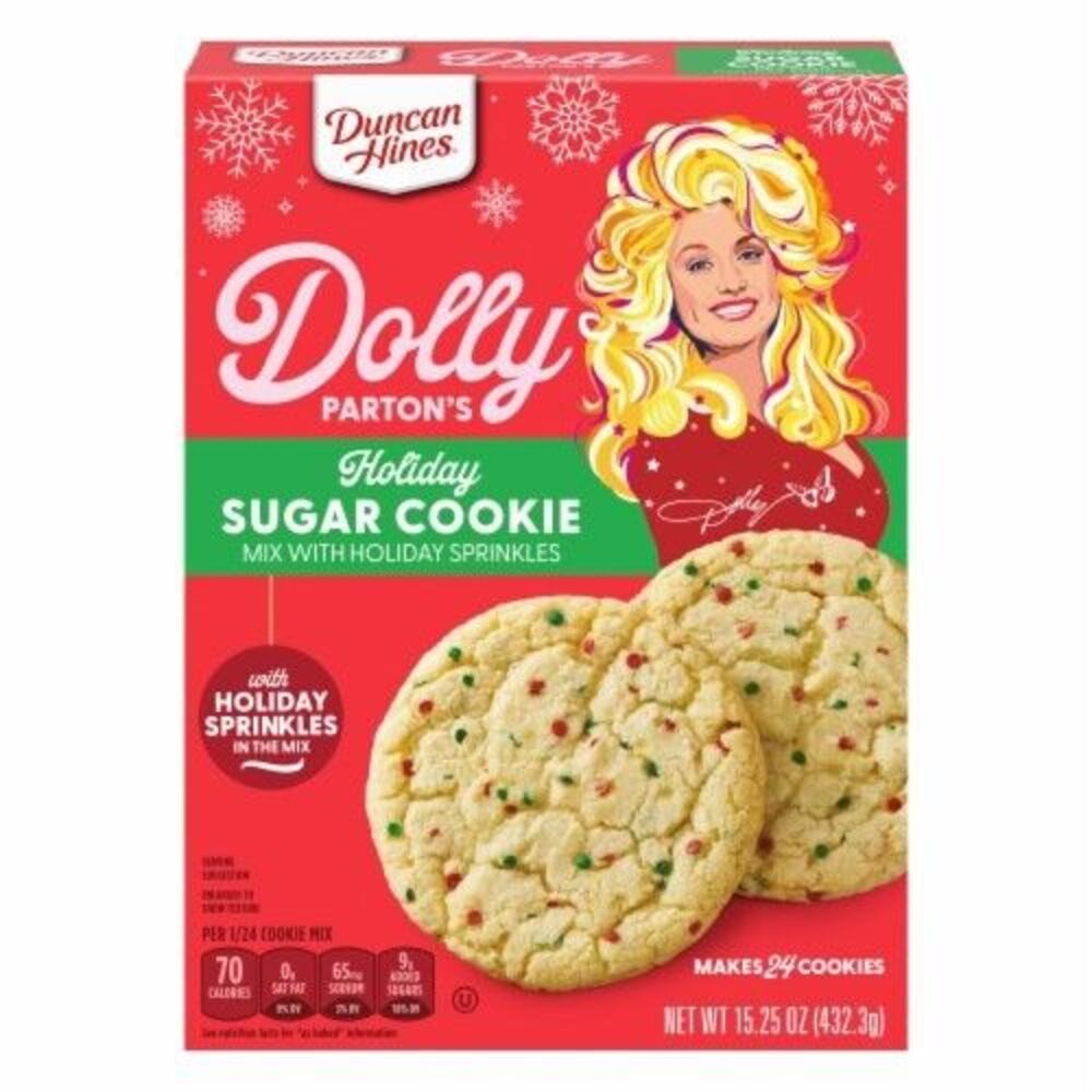 6-Pack Duncan Hines Dolly Parton's Holiday Sugar Cookie 15.25 oz FREE SHIPPING!